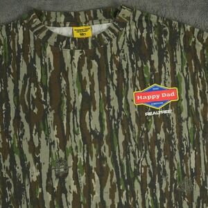 Happy Dad x Realtree T-Shirt Mens XL Green Camo Hard Lemonade Collaboration
